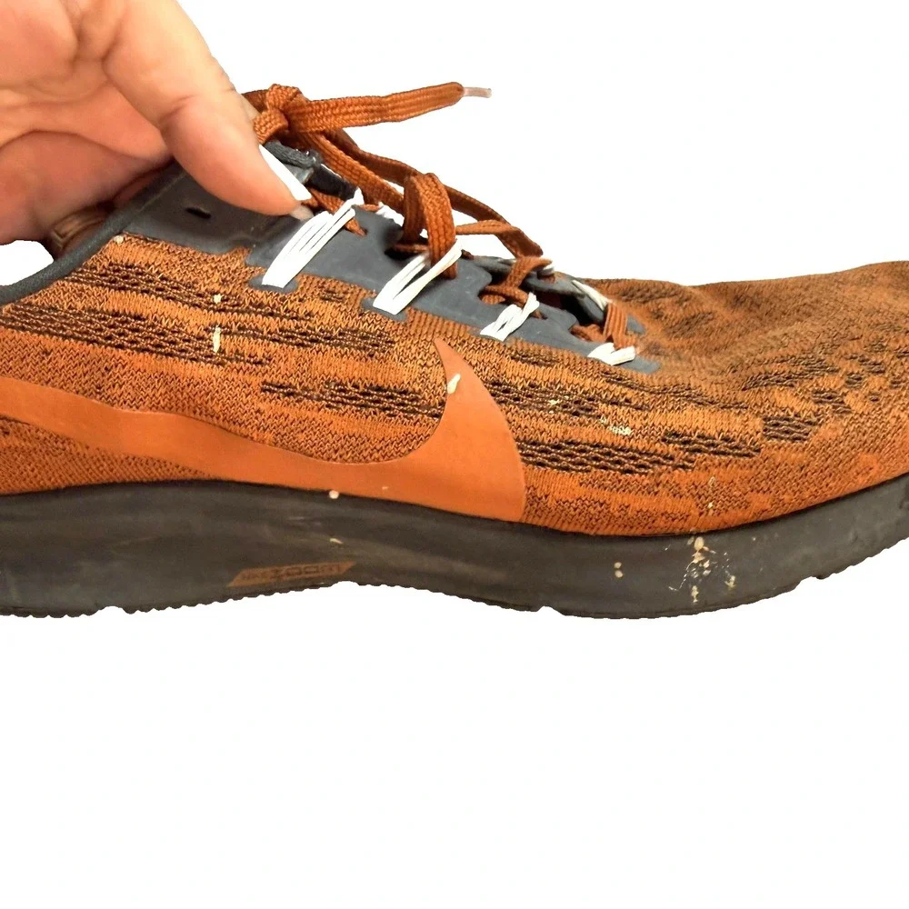 Nike‎ Air Zoom Texas Longhorn Pegasus Running Shoes Mens Size 13 Orange Sneakers
